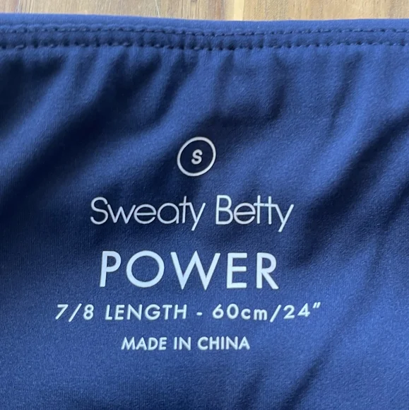 Sweaty Betty Womens Power 7/8 Length Blue Camo Pocket Leggings Size Small - Picture 6 of 6